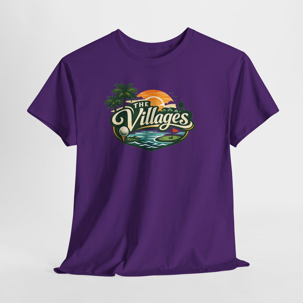 The Villages of Florida Sunset Logo Tee - Florida Palm Beach Retro T-Shirt