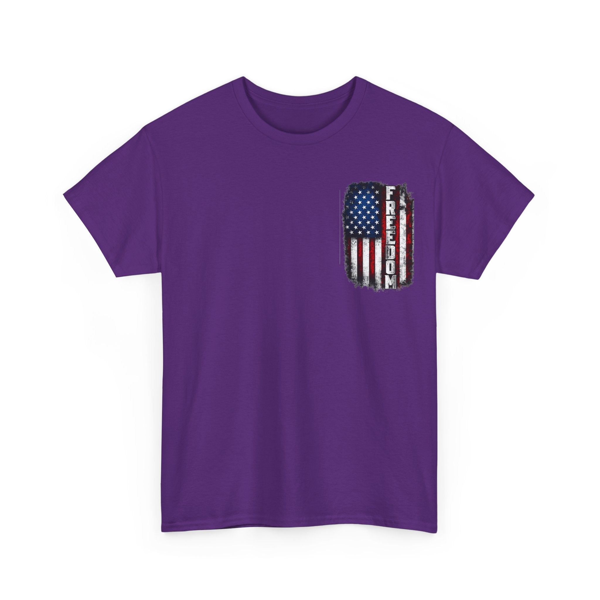 Freedom American Flag T-Shirt — Distressed USA Patriotic Tee