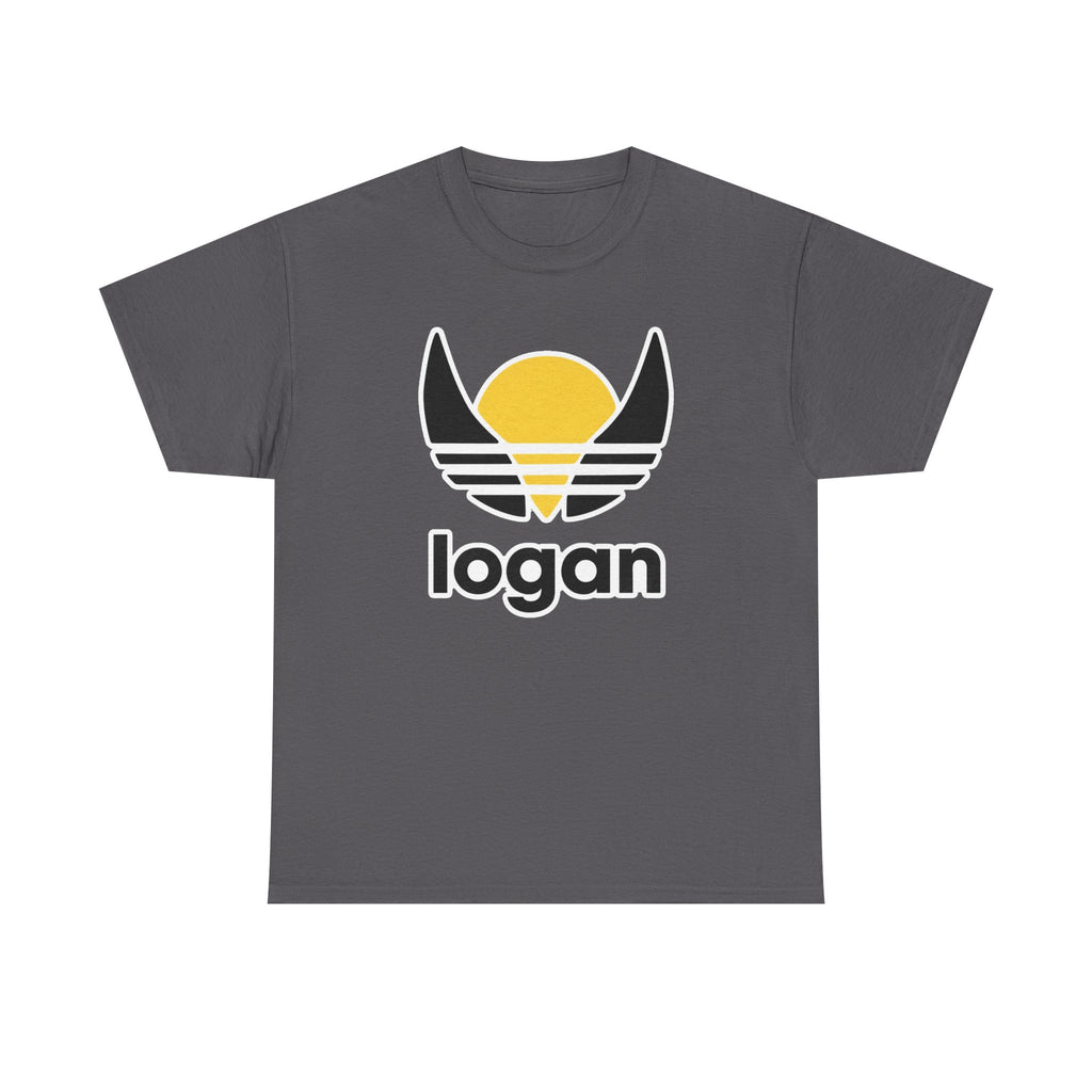 T‑Shirt — 'logan' Retro Sunrise Logo Cotton Tee
