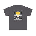 T‑Shirt — 'logan' Retro Sunrise Logo Cotton Tee