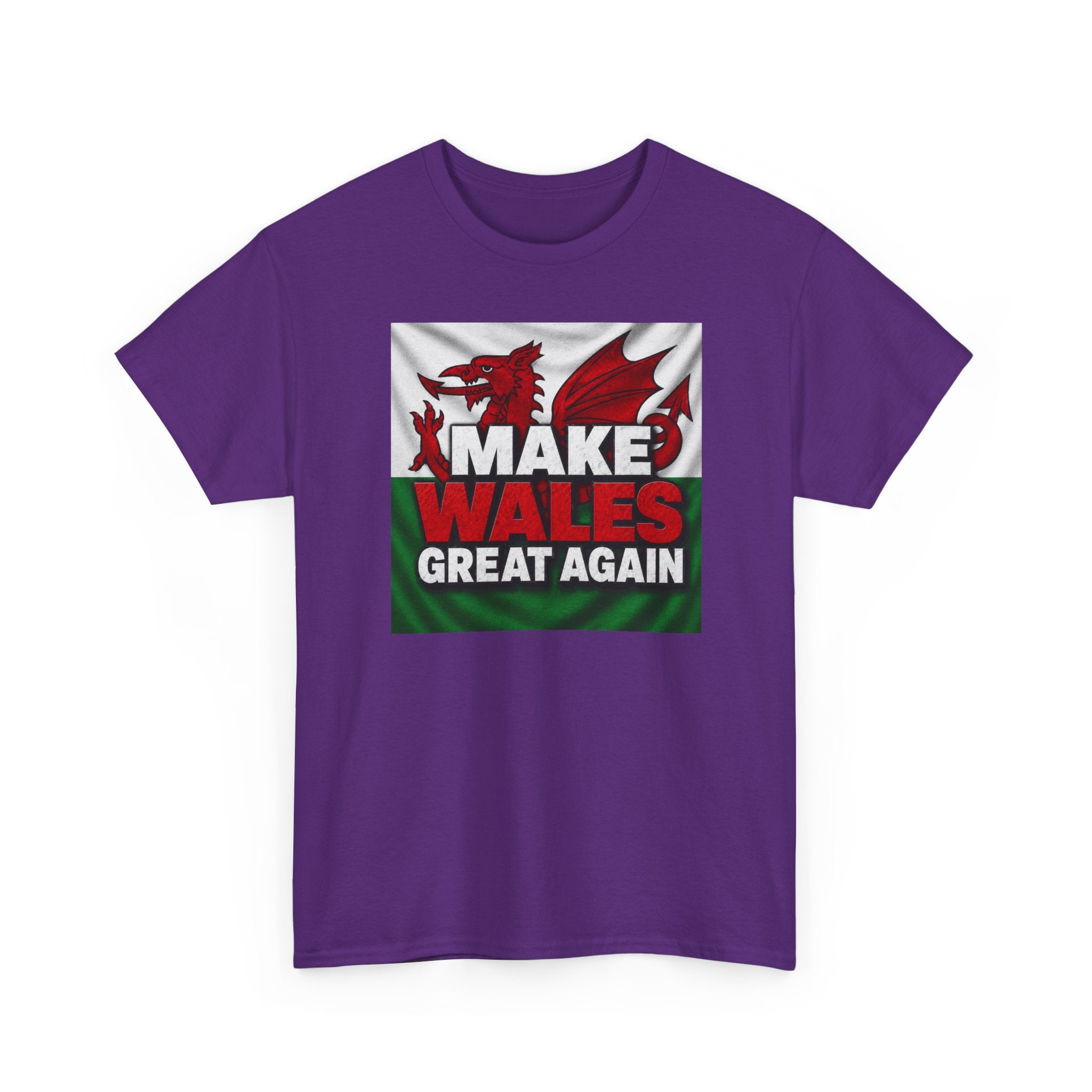 Make Wales Great Again T-Shirt — Welsh Flag Dragon Political Slogan Tee