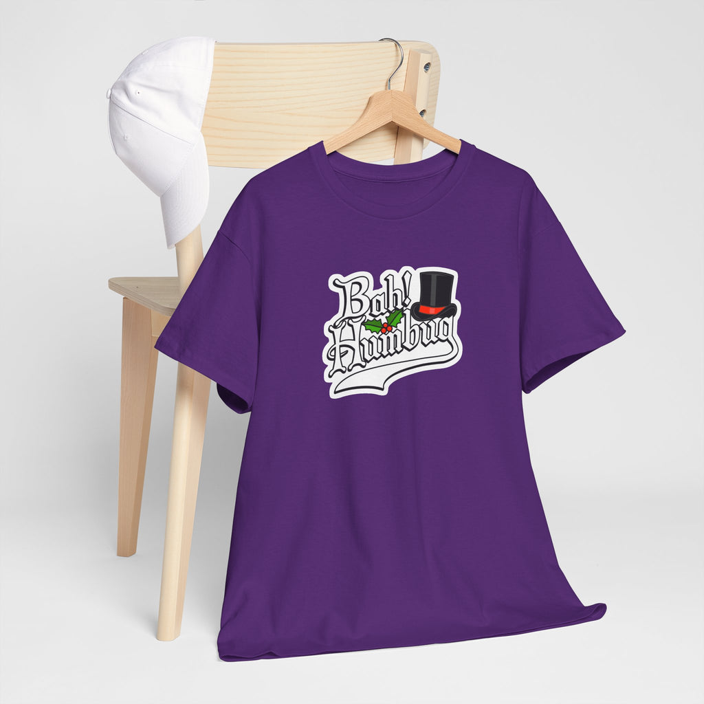 Bah Humbug Christmas Graphic Cotton T-Shirt / Tee