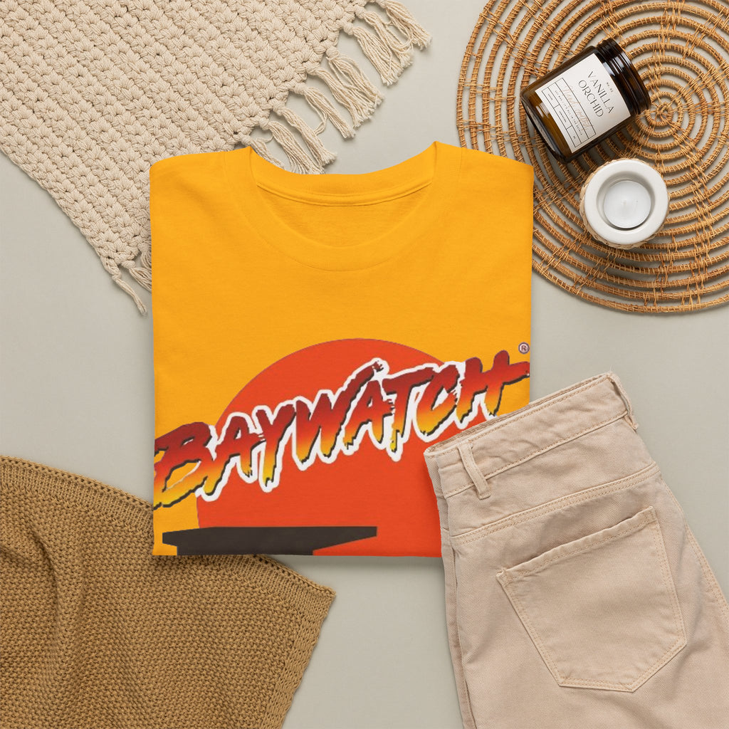 Baywatch Lifeguard Sunset Cotton T-Shirt