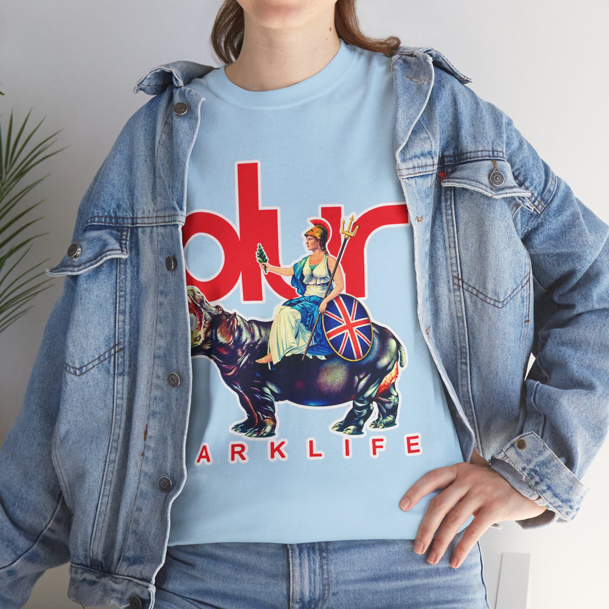 Blur PARKLIFE British Bulldog Graphic Cotton T-Shirt
