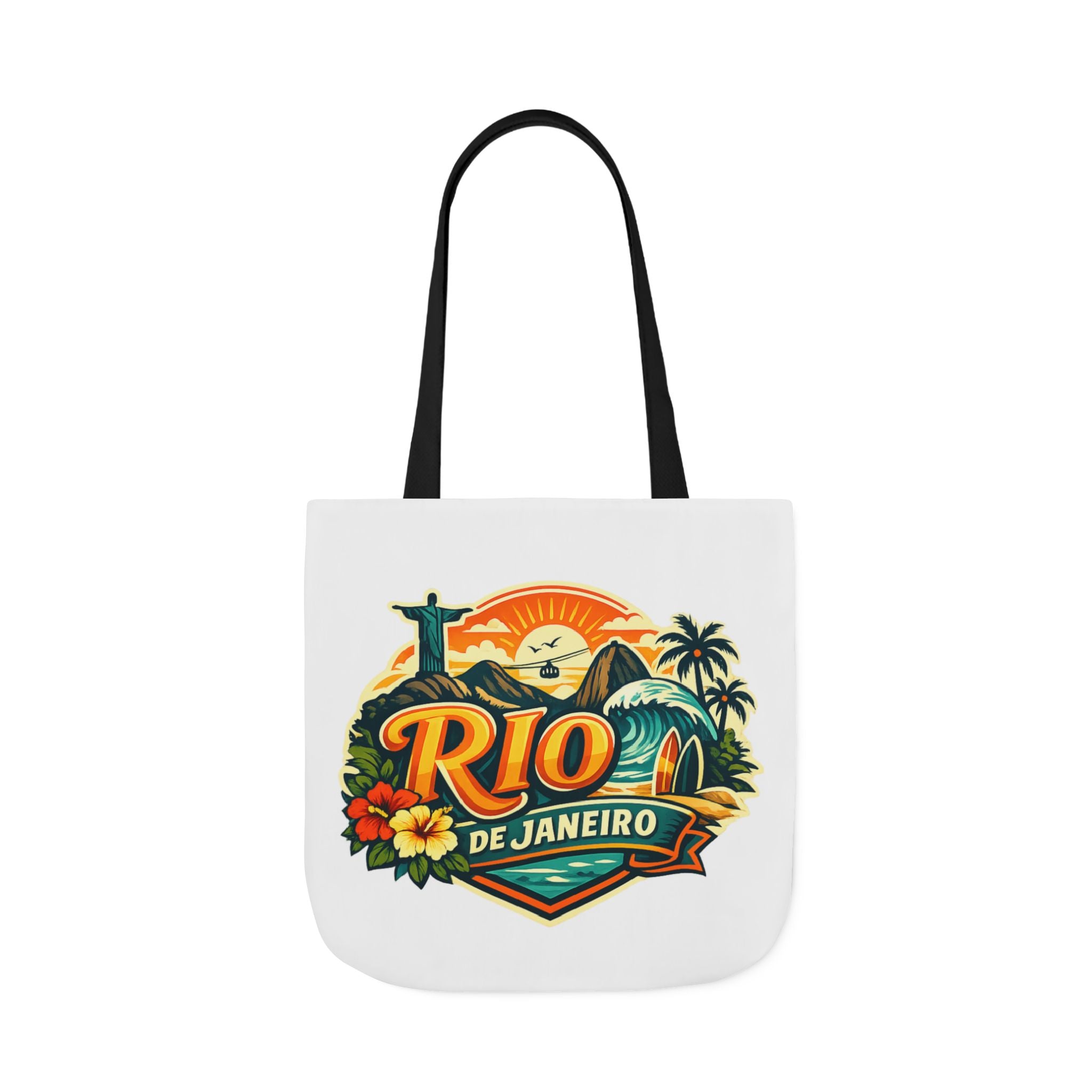 Rio de Janeiro Travel Tote — Retro Beach Canvas Bag