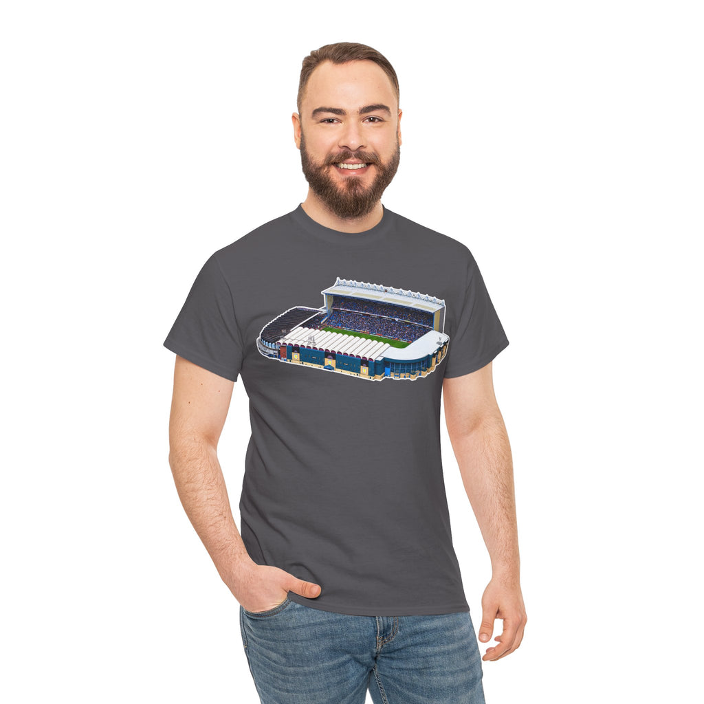 Manchester City Maine Road Stadium Illustration T‑Shirt — Vintage Football Arena Graphic Tee