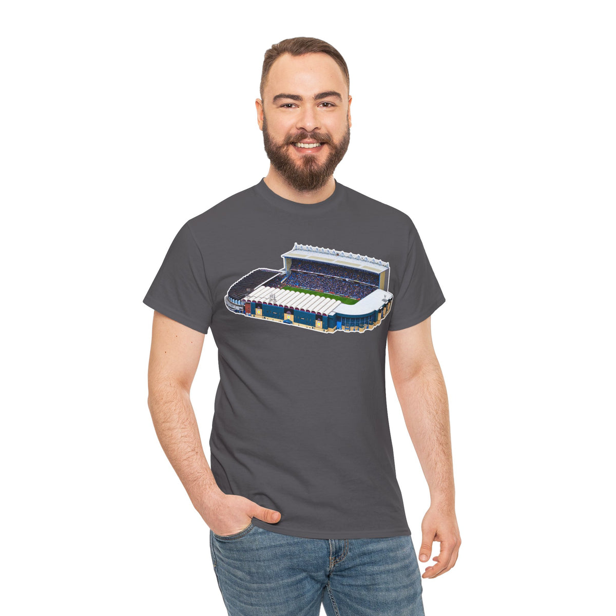 Manchester City Maine Road Stadium Illustration T‑Shirt — Vintage Football Arena Graphic Tee