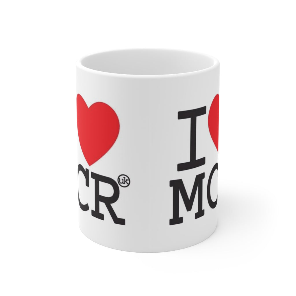 I Love Manchester Mug - I  MCR Ceramic Coffee Mug (11oz & 15oz)
