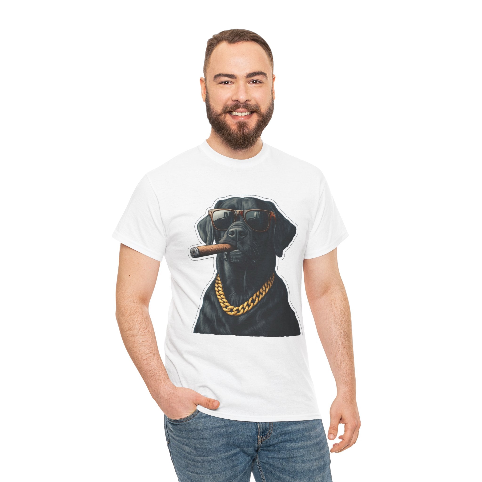 Cool Rottweiler Smoking Cigar Graphic Tee — Dog Lover Streetwear