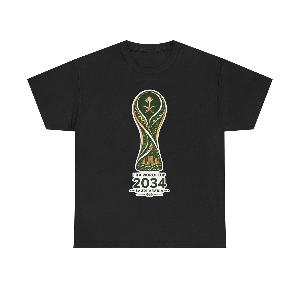 2034 FIFA World Cup Qatar 2034 Trophy Cotton T‑Shirt