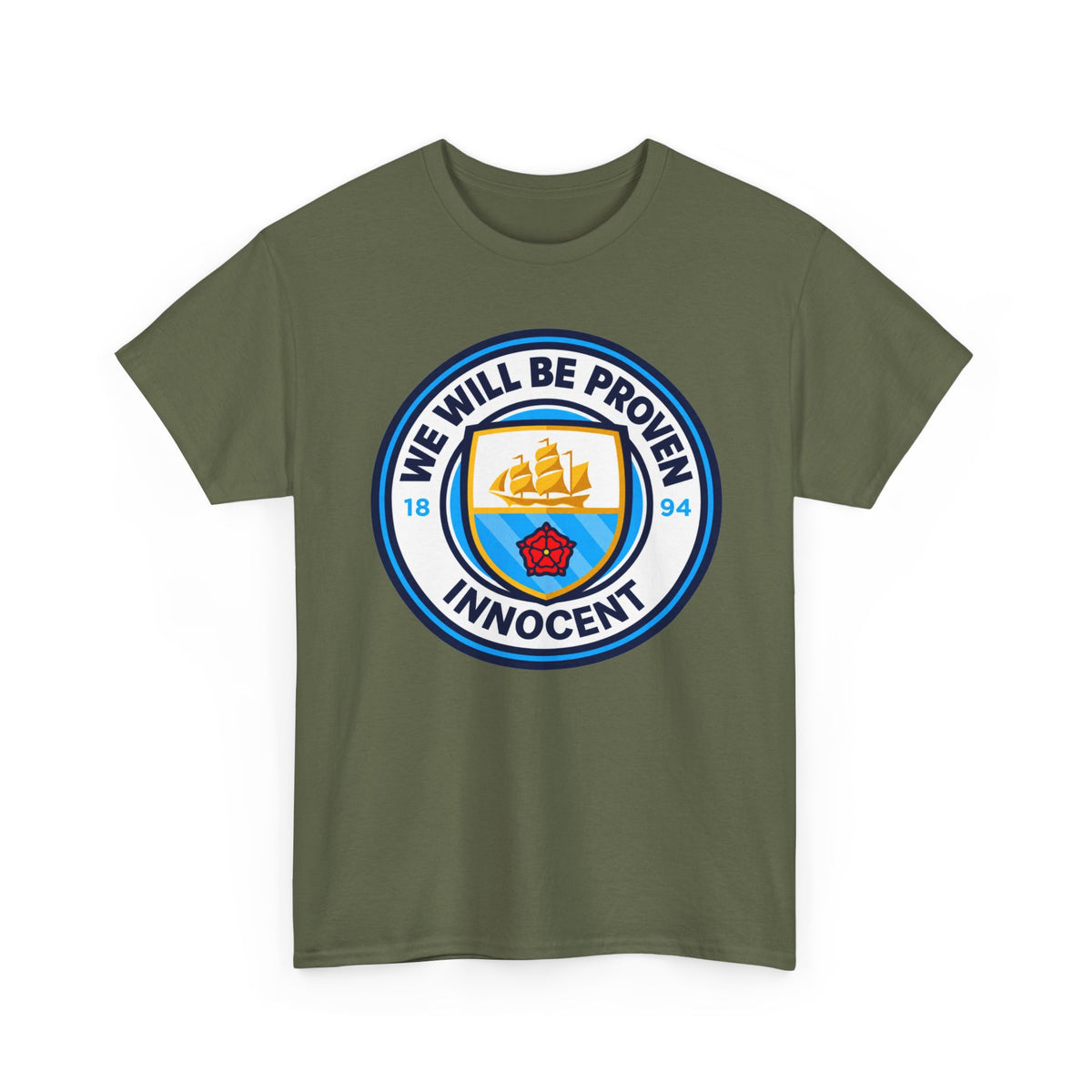 “We Will Be Proven Innocent” Justice Manchester City Cotton T-Shirt