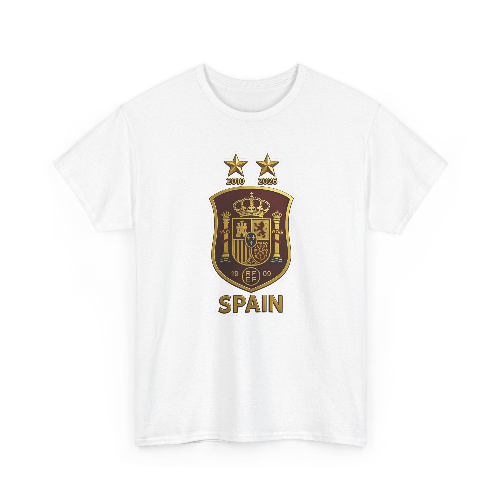 Spain Crest T-Shirt — Vintage Spanish Soccer Shield Tee