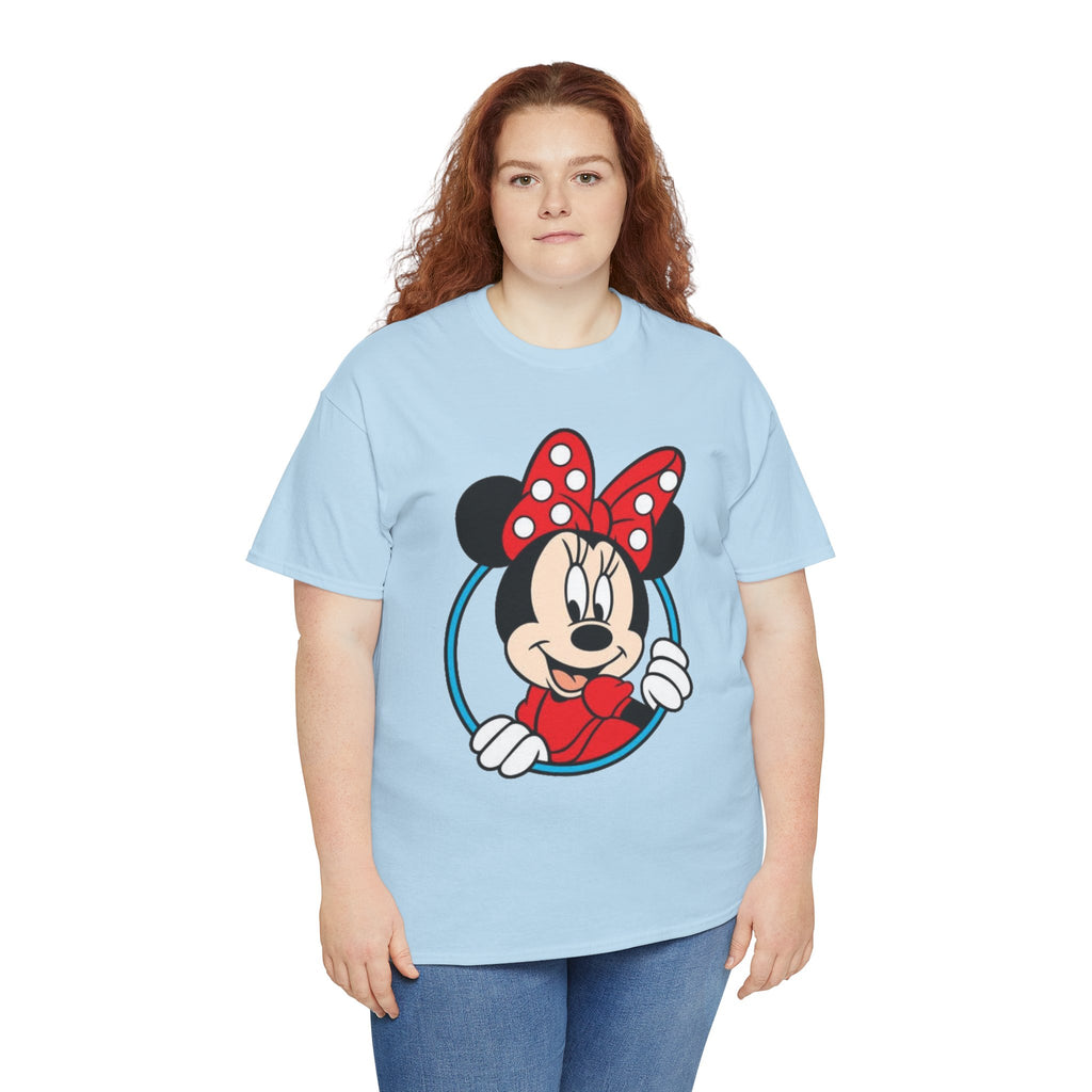 Minnie Mouse Retro Peeking Cotton T-Shirt / Tee