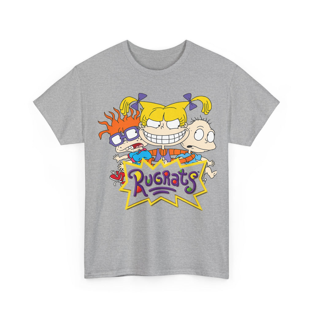 Rugrats Retro Cartoon Crewneck Tee — Colorful 90s Kids Character Design