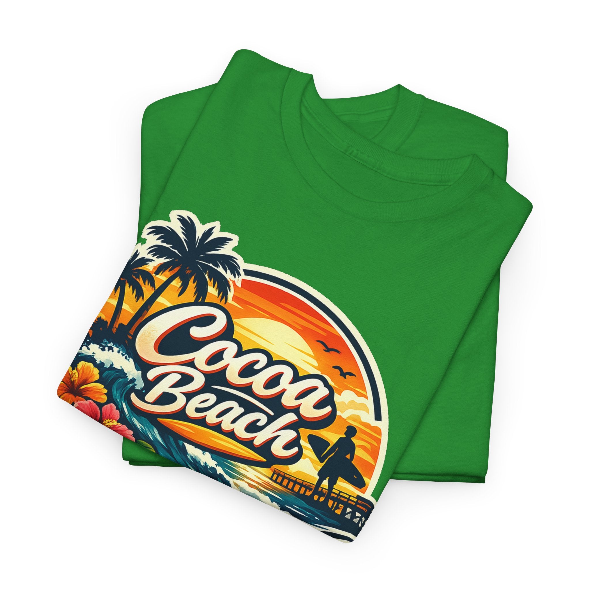 Cocoa Beach Vintage Sunset T-Shirt
