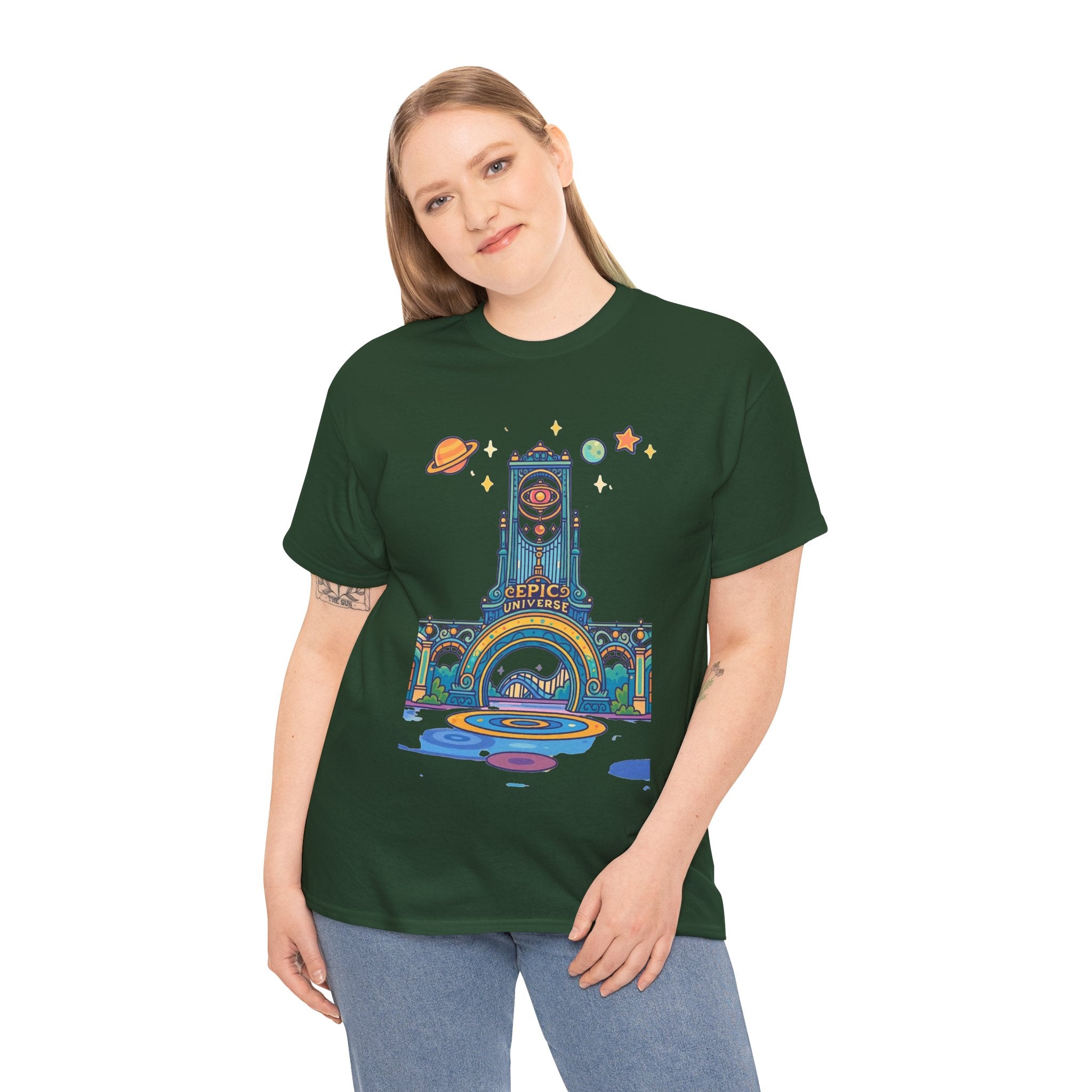 Universal Studios Family Vacation T-Shirt — Retro Space Theater Graphic Tee