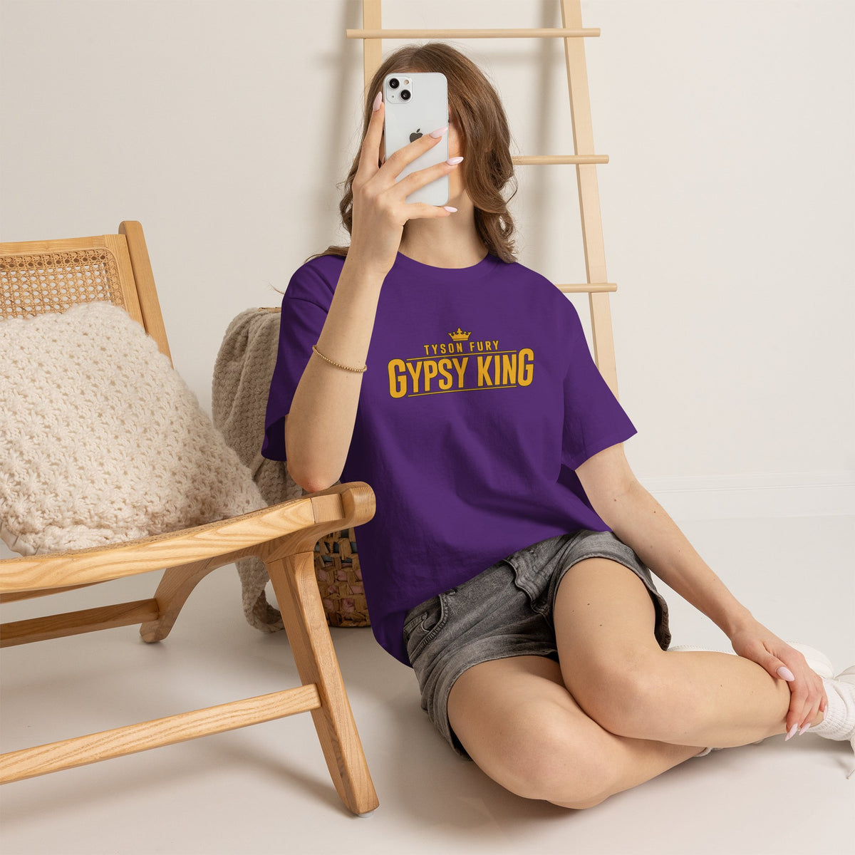 T-Shirt — "Gypsy King" Retro Crown Boxing Tribute Tee
