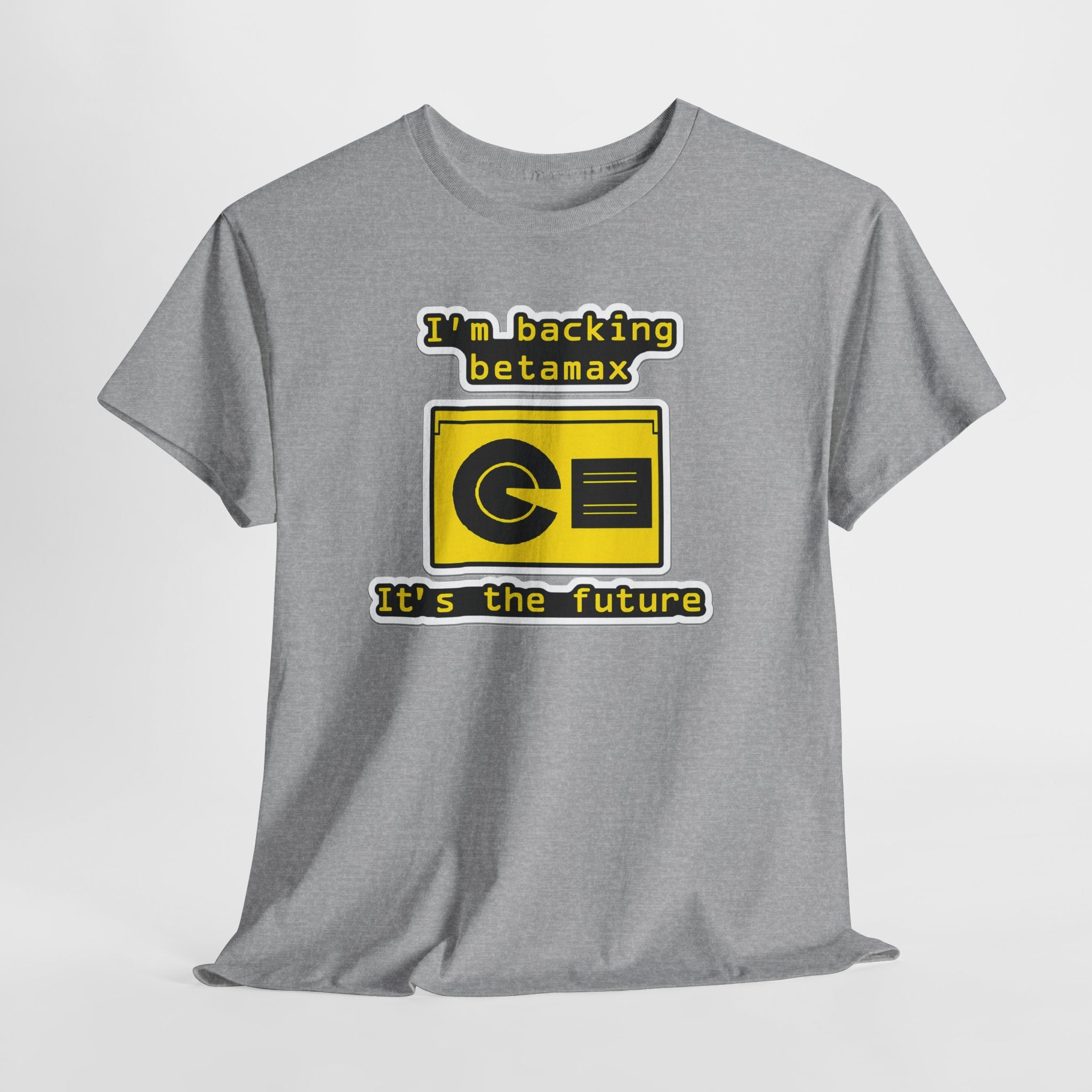 Betamax Retro Tee — "I’m backing betamax, it’s the future" Vintage Cassette T-Shirt