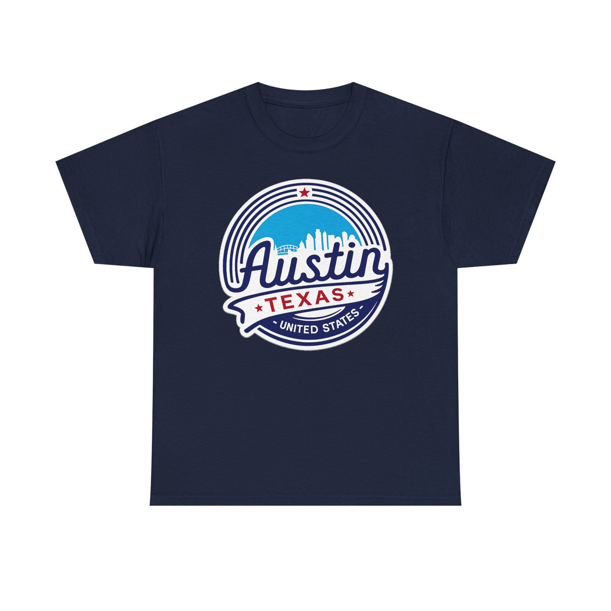 Austin Texas Retro Skyline T-Shirt — Vintage City Pride Tee