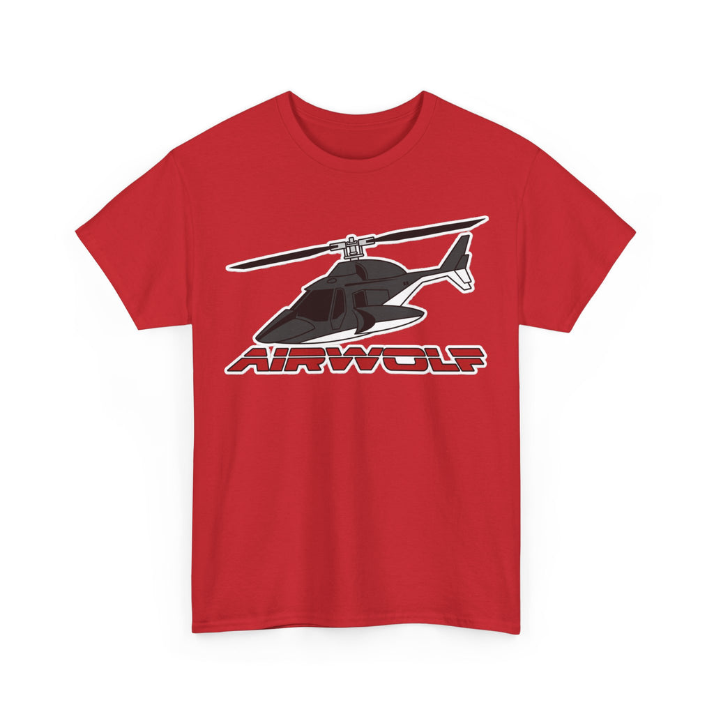 Helicopter Airwolf Tee — Retro Airwolf Logo Graphic T‑Shirt
