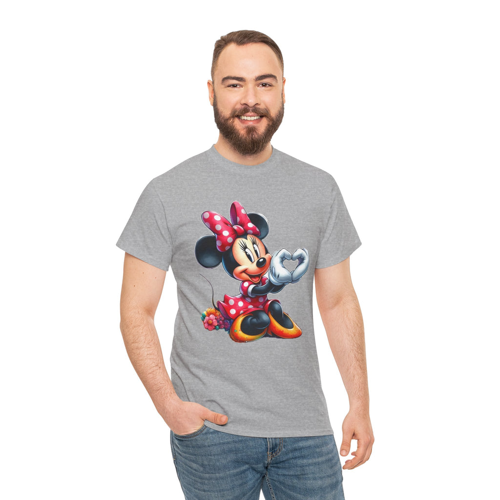 Minnie Mouse Character Heart Graphic Tee