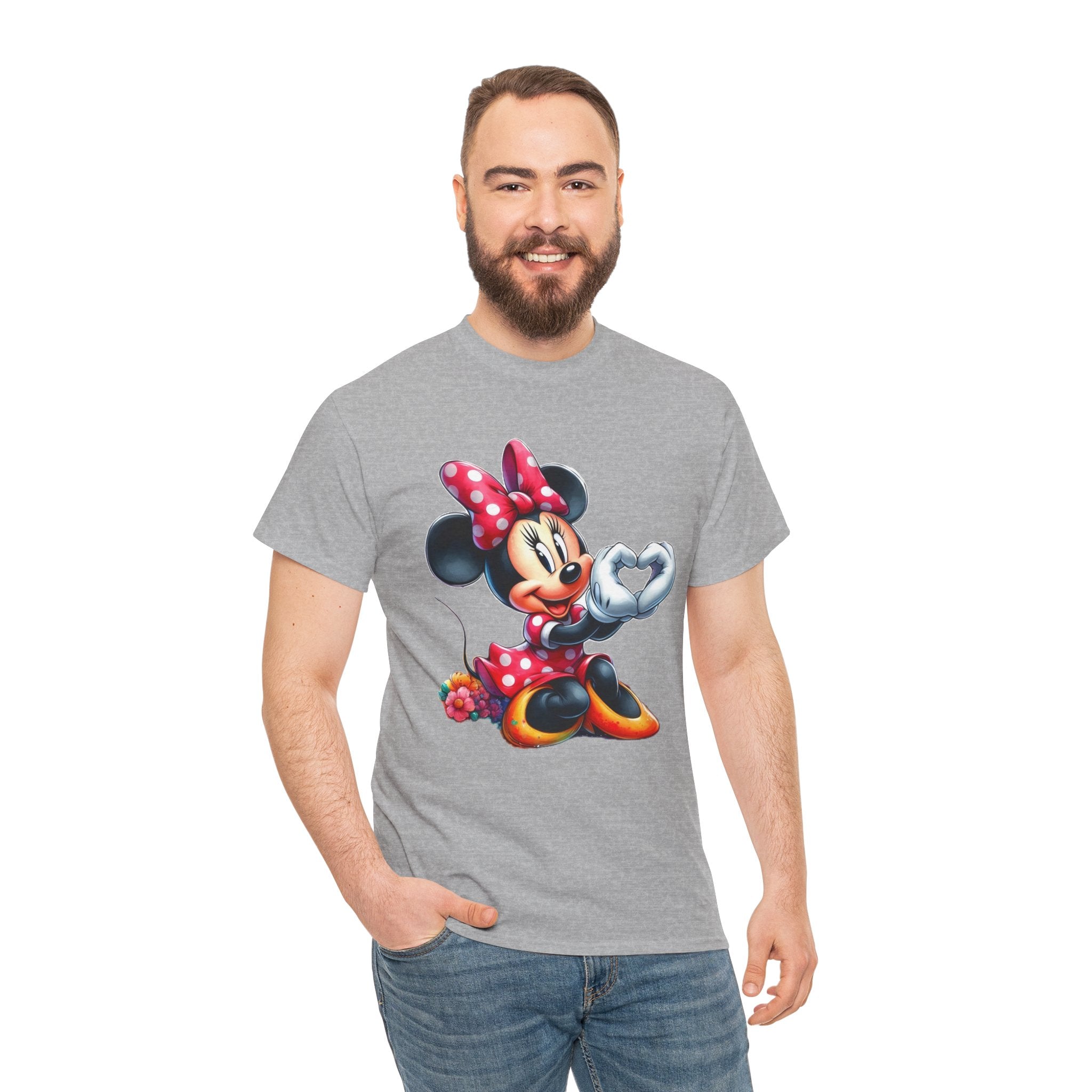 Minnie Mouse Character Heart Graphic Tee