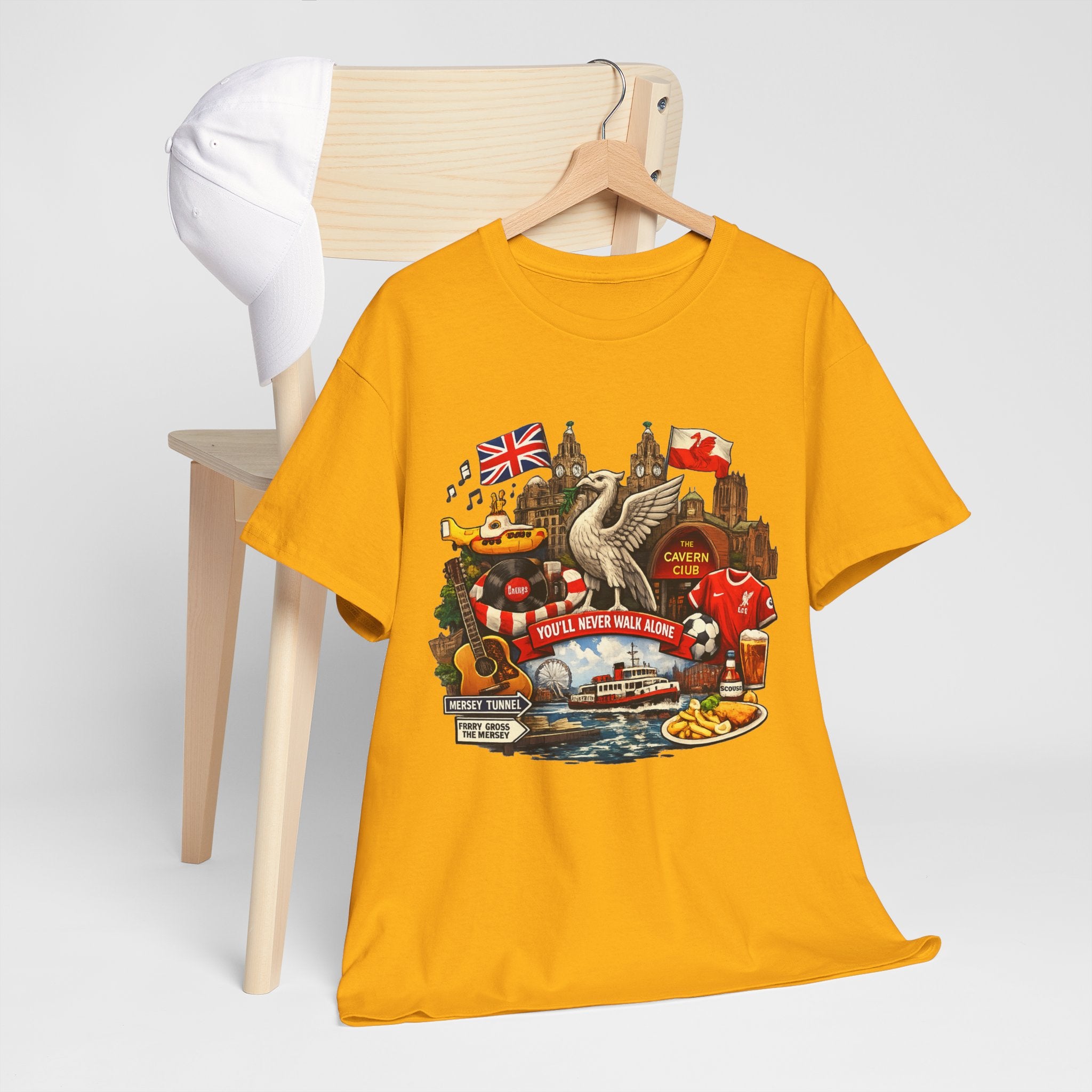Liverpool Landmarks & You'll Never Walk Alone T-Shirt