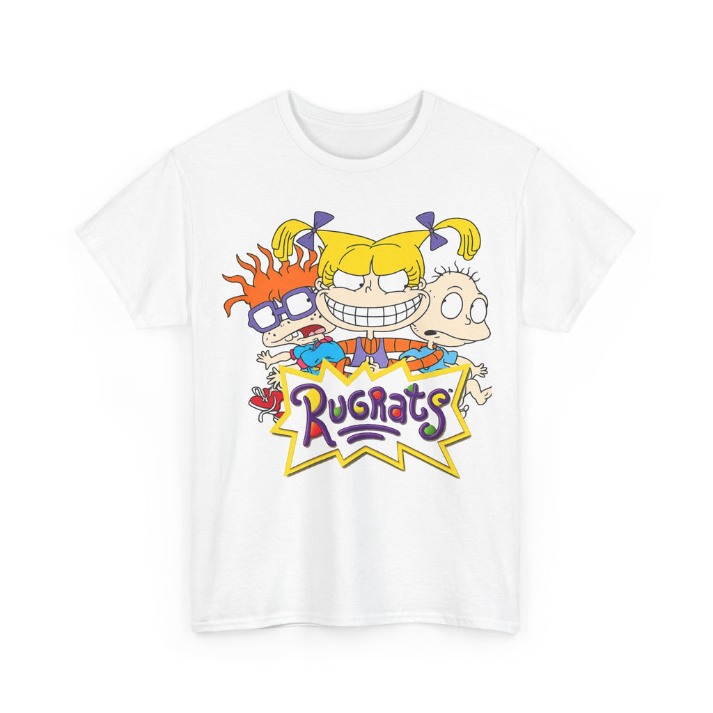 Rugrats Retro Cartoon Crewneck Tee — Colorful 90s Kids Character Design