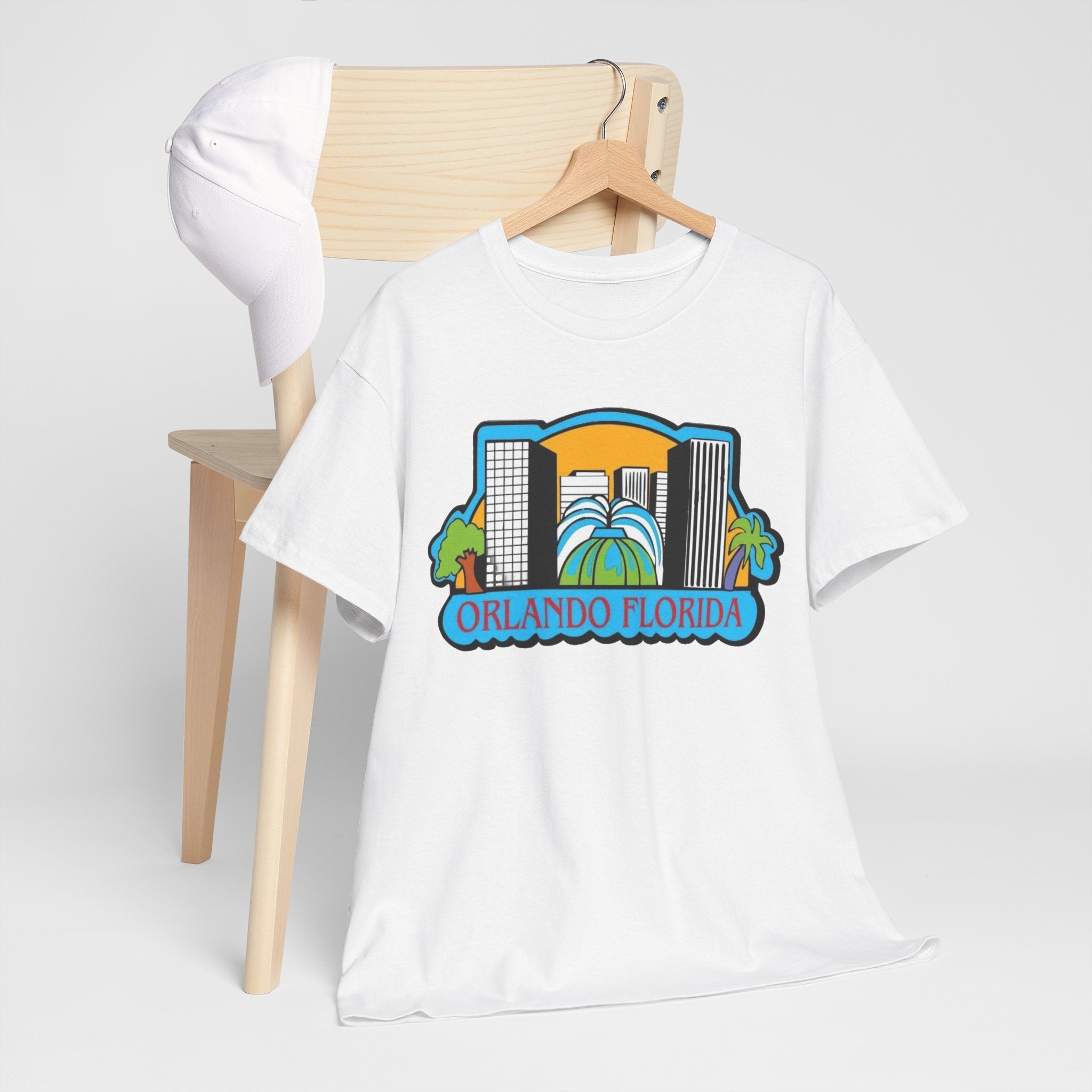 Orlando Florida Retro Skyline T-Shirt