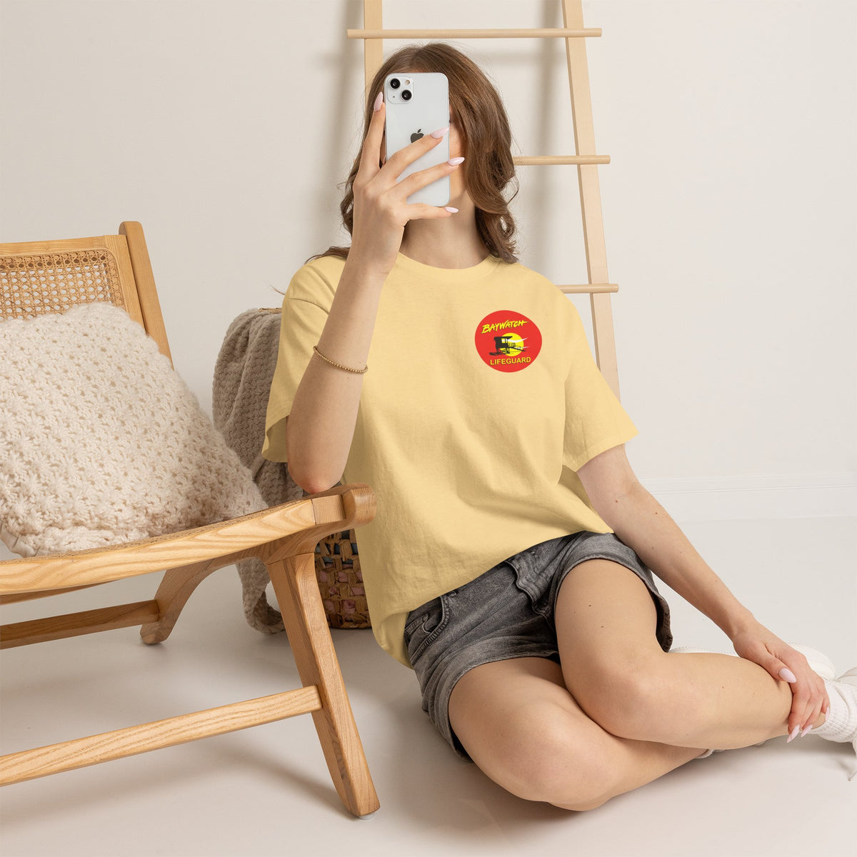 Baywatch Lifeguard Graphic Cotton T-Shirt