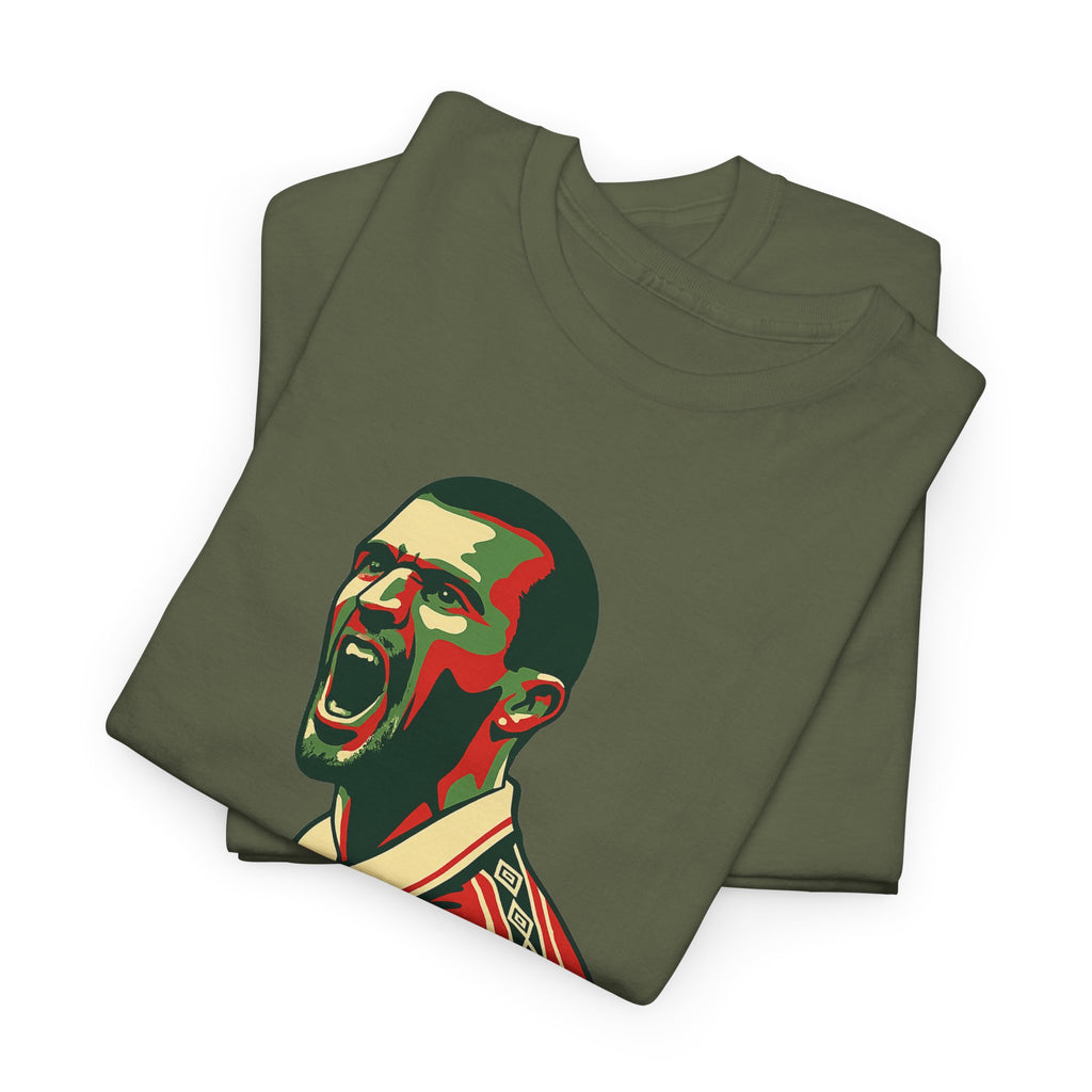 Roy Keane Retro Soccer Tee - Iconic Football Legend Graphic Shirt