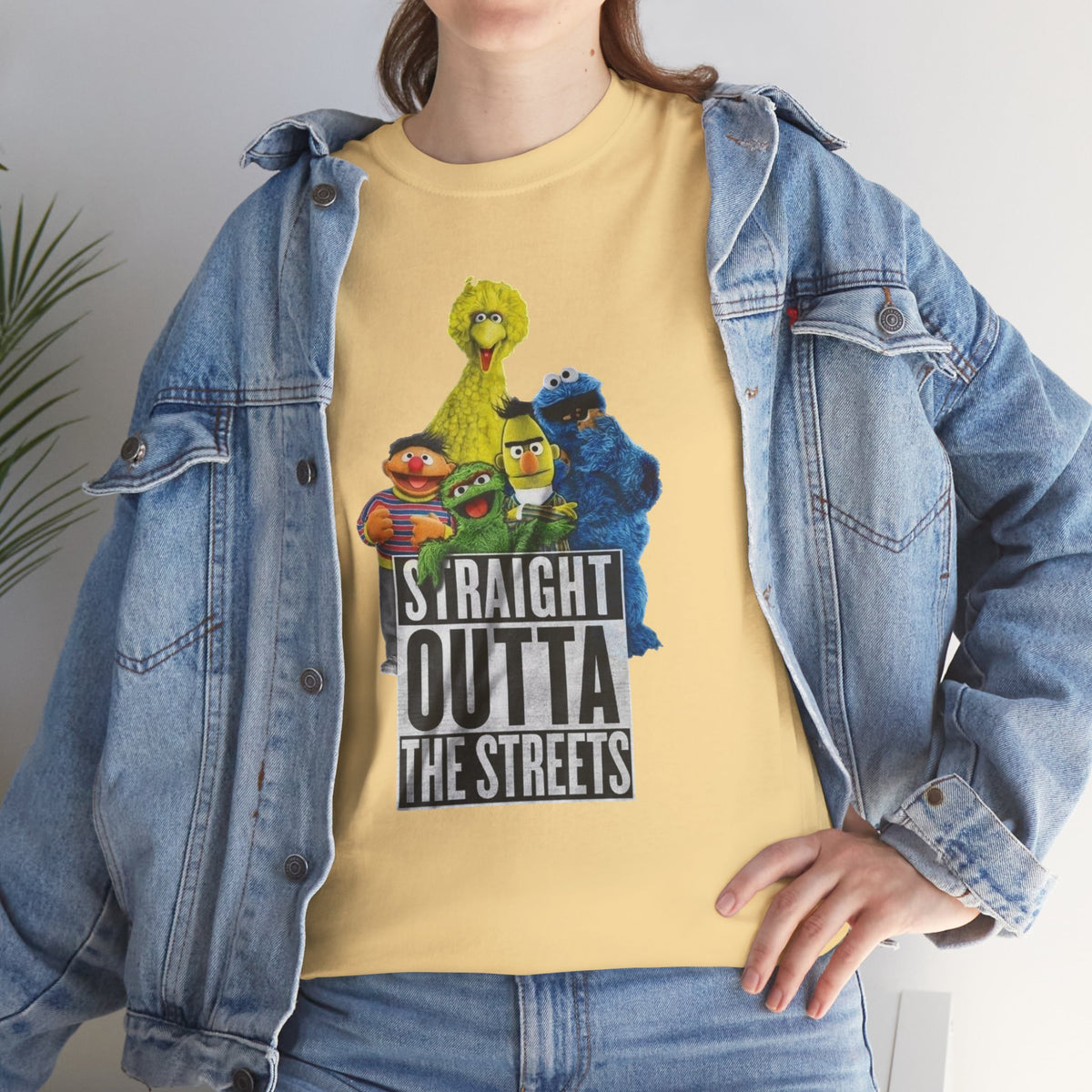 T-Shirt — "Straight Outta the Streets" Sesame Friends Graphic Tee