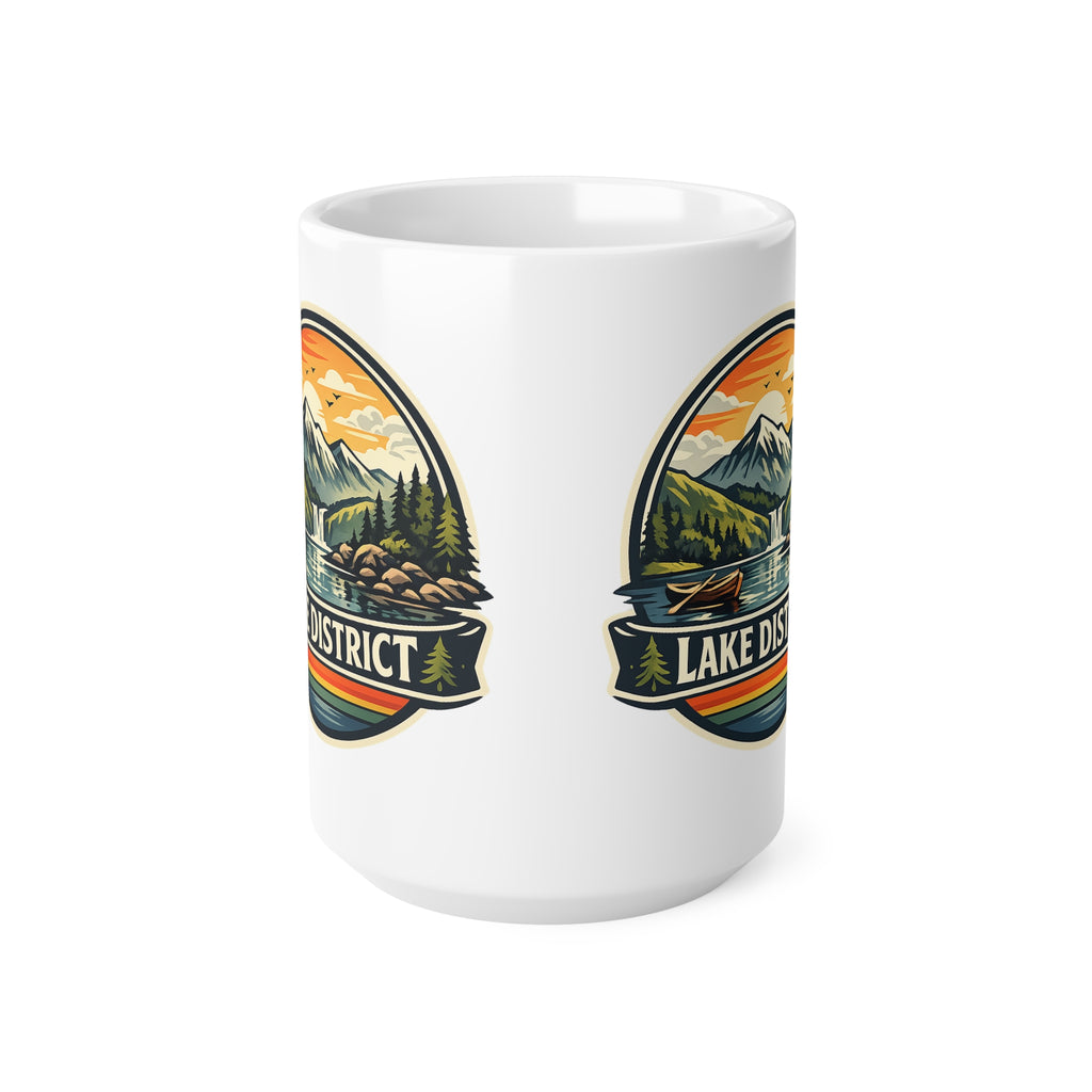 Lake District Coffee Mug — Scenic Mountain & Lake Camping Ceramic Cup (11oz, 15oz)