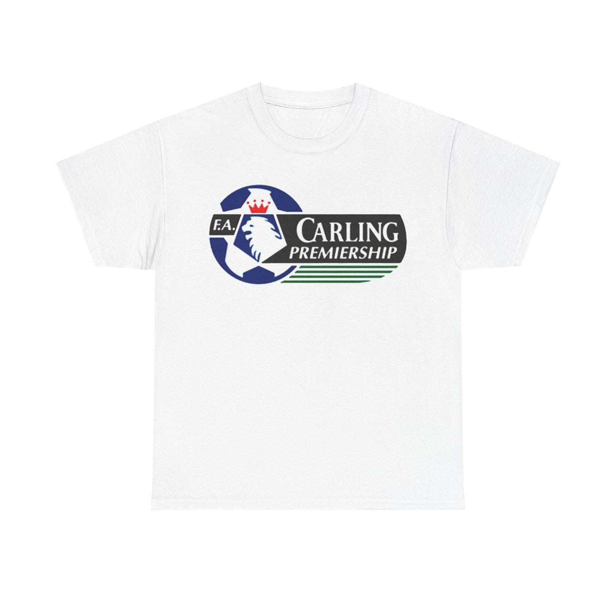 Carling Premiership Soccer Logo Tee — Vintage Football T‑Shirt