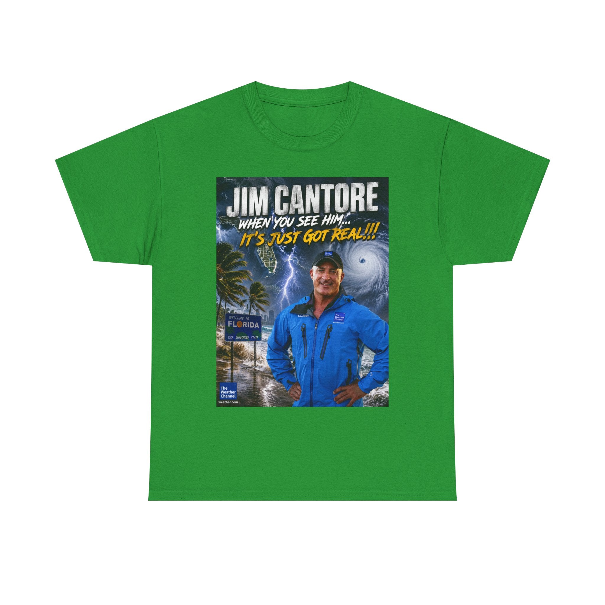 Jim Cantore "It's Just Got Real" Hurricane T-Shirt