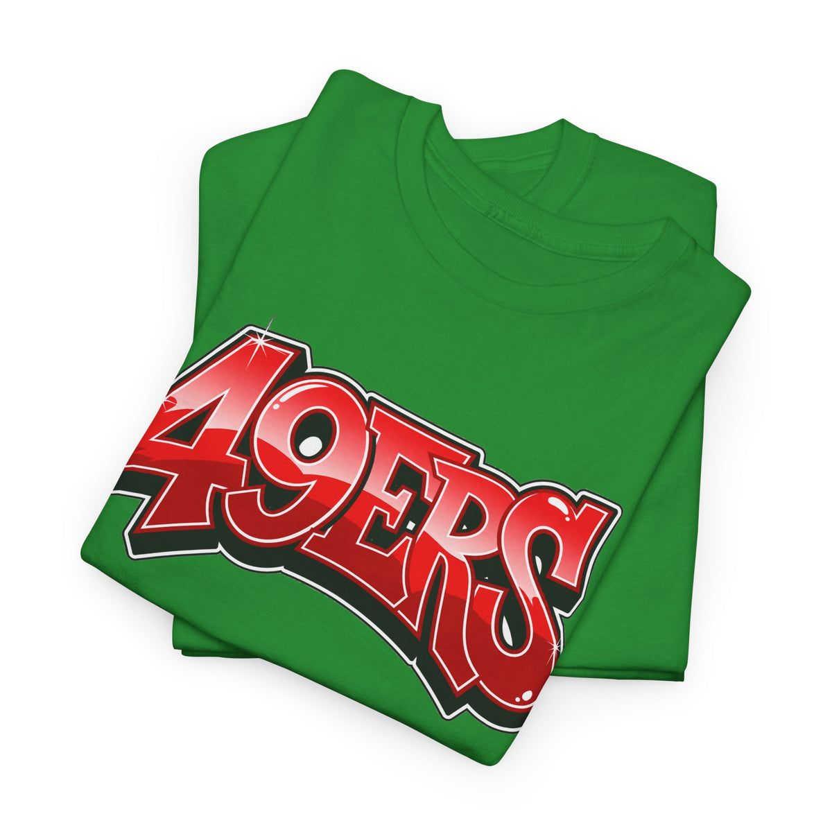 T-Shirt — '49ERS' Red Graffiti Sports Logo Tee