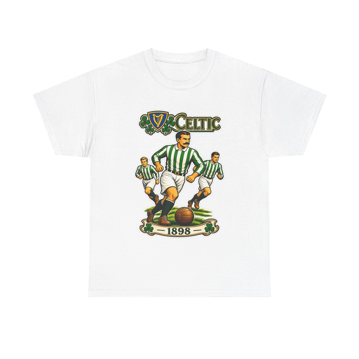 Celtic Football Retro Players Tee — 1898 Vintage Soccer Shirt