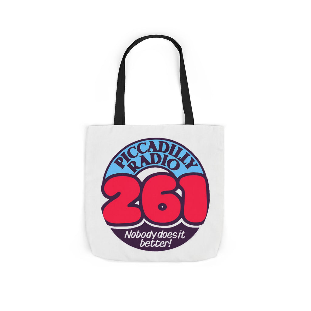 Tote Bag — Retro 'Piccadilly Radio 261' Vintage Logo Canvas Tote
