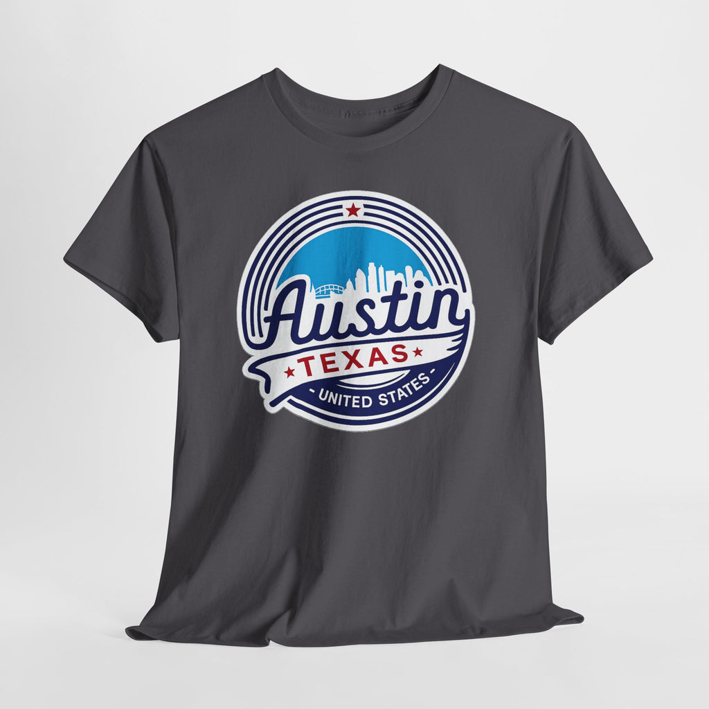 Austin Texas Retro Skyline T-Shirt — Vintage City Pride Tee