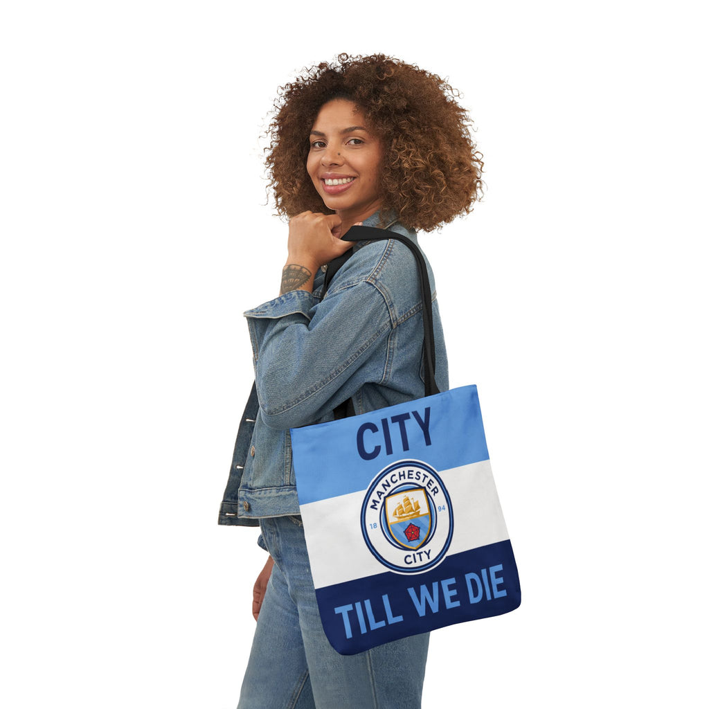 City Till We Die Unofficial Canvas Tote Bag — Manchester Football Fan Bag