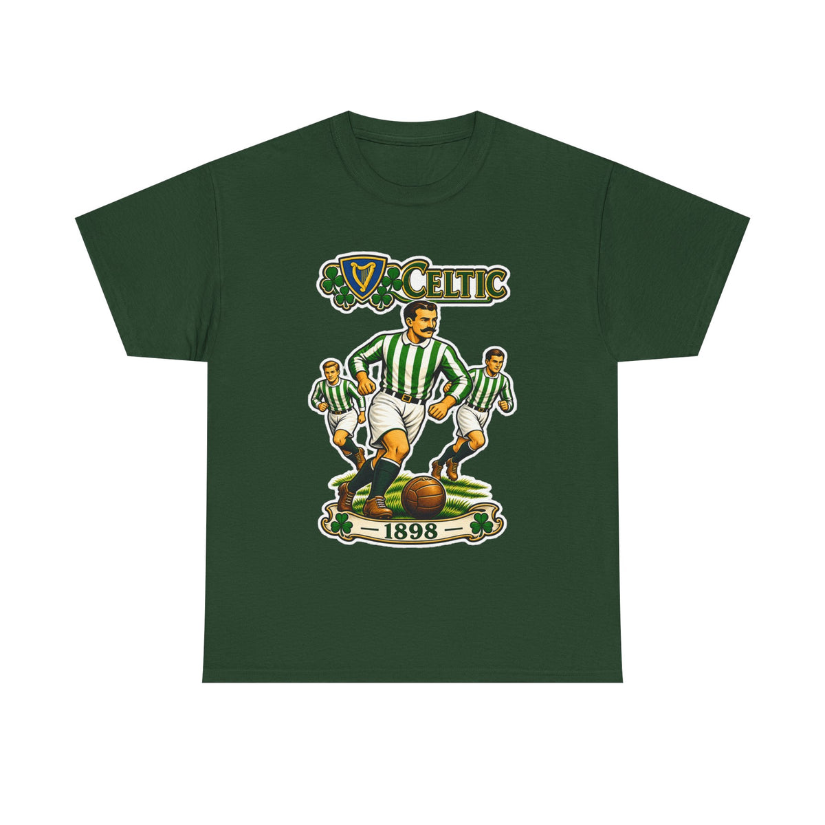 Celtic Football Retro Players Tee — 1898 Vintage Soccer Shirt