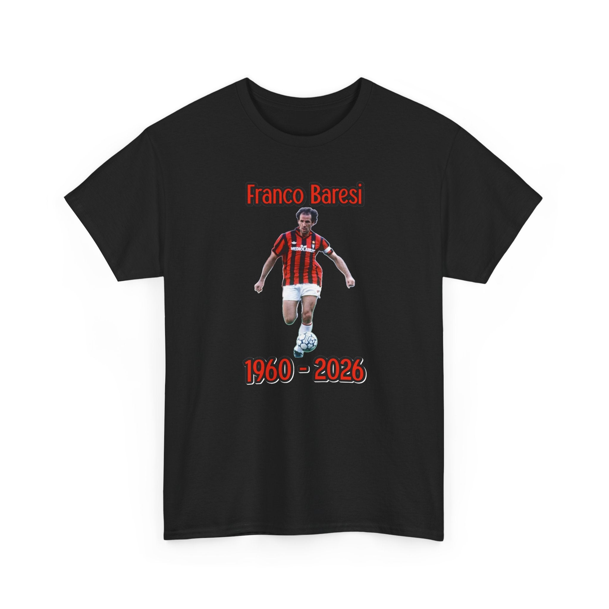 Franco Baresi 1960–2023 Memorial Soccer Tribute Tee