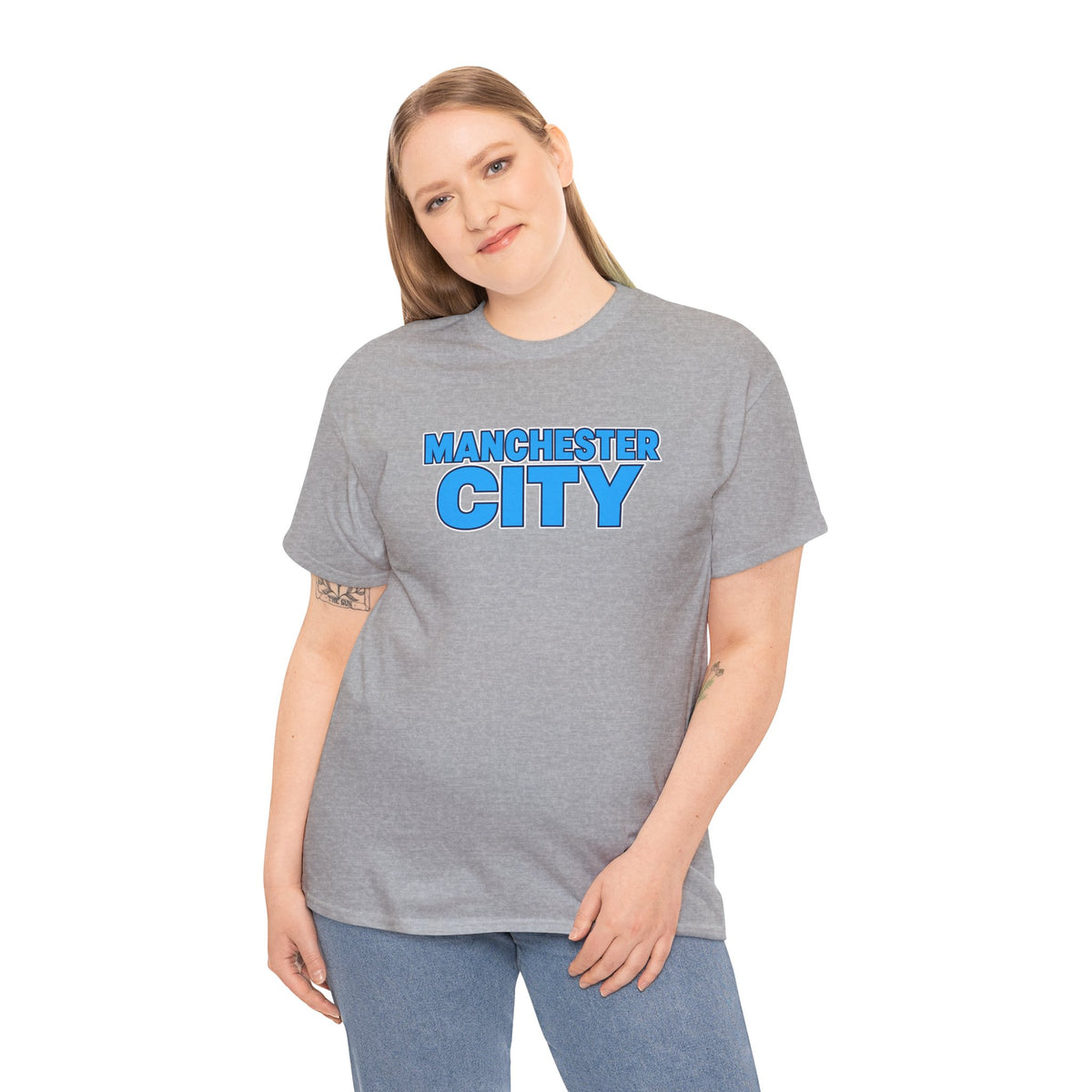 Manchester City T‑Shirt — Retro Blue Logo Tee