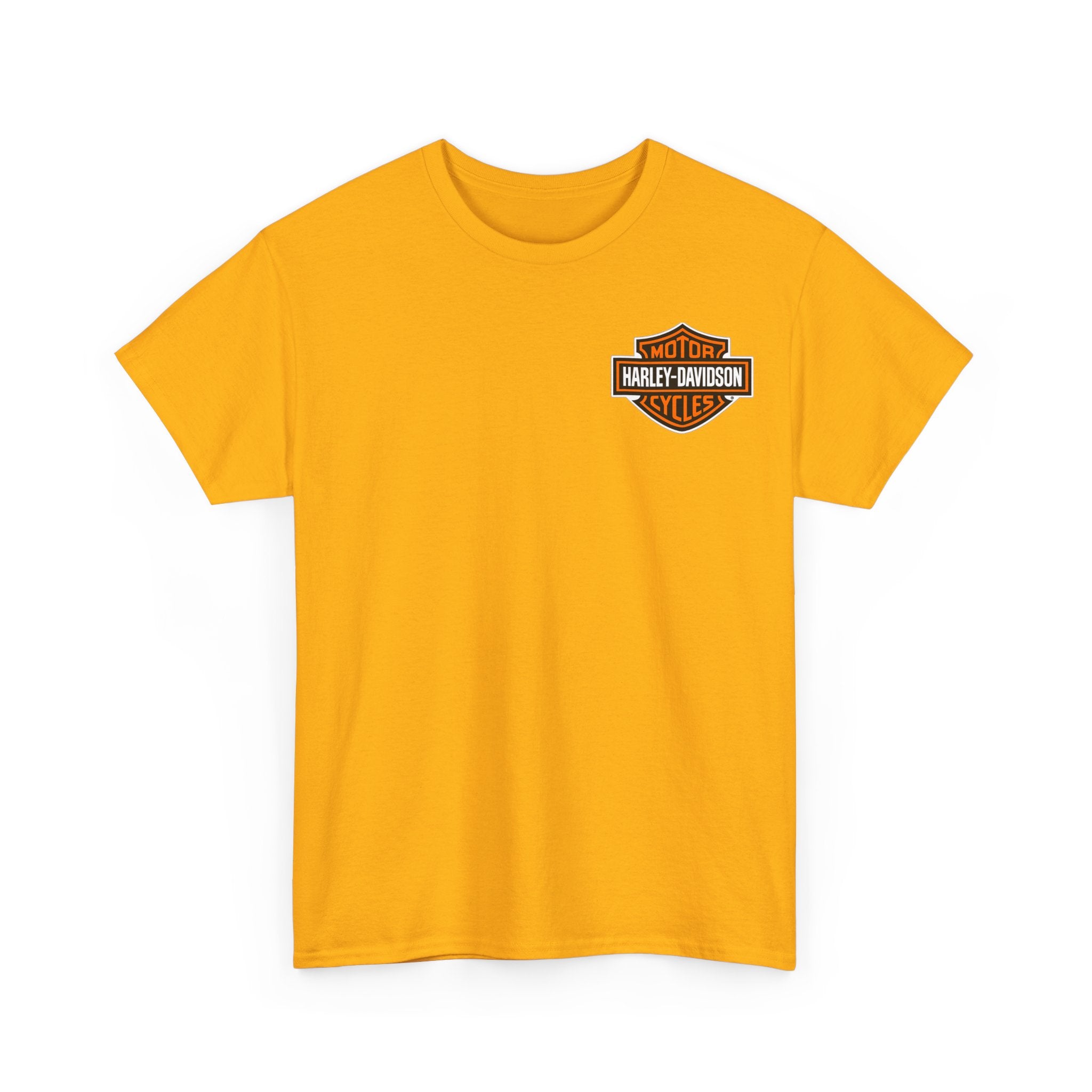 Harley-Style Flag Tee — American Motorcycle Logo T-Shirt