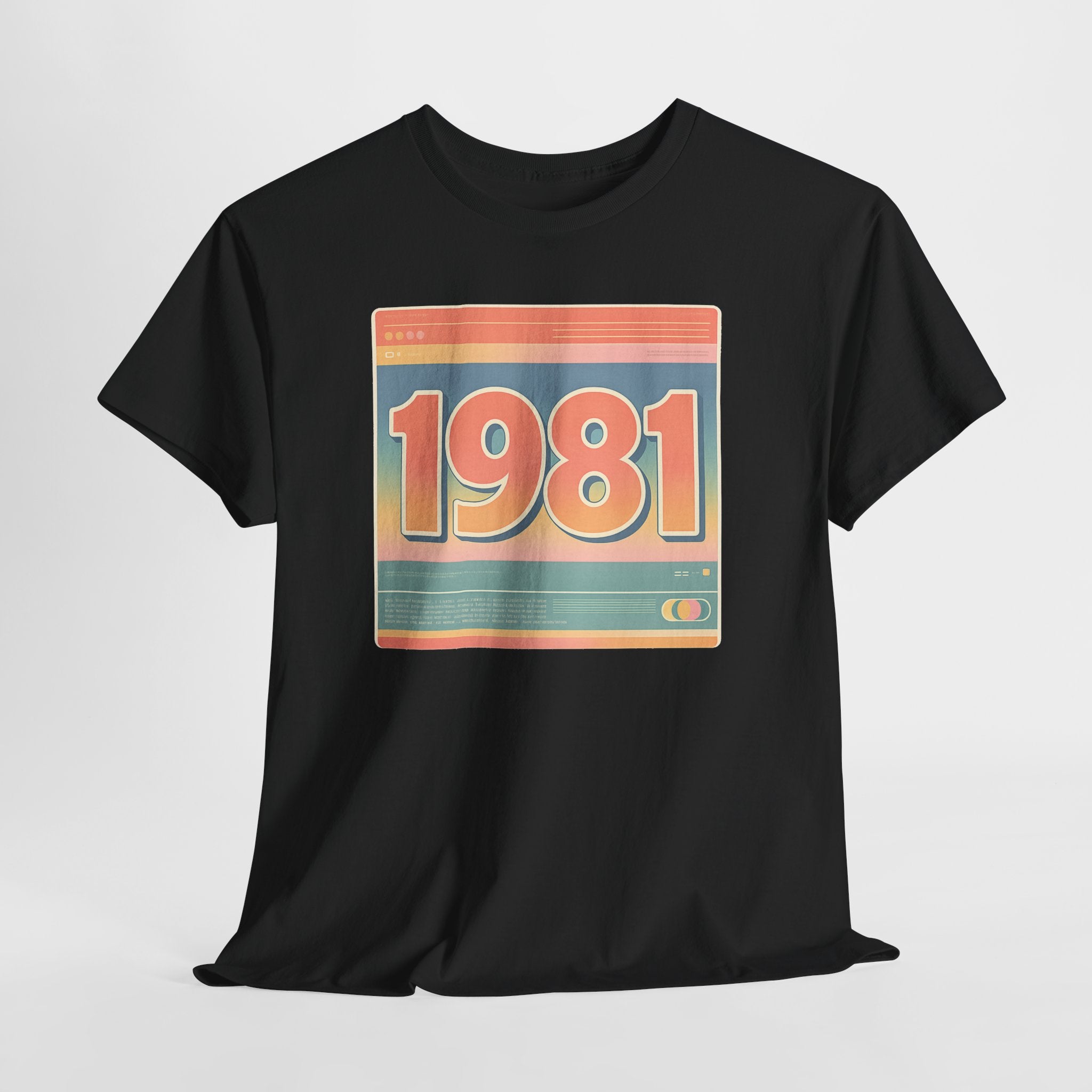 Vintage 1981 Retro Tee — 40th Birthday Gift Shirt