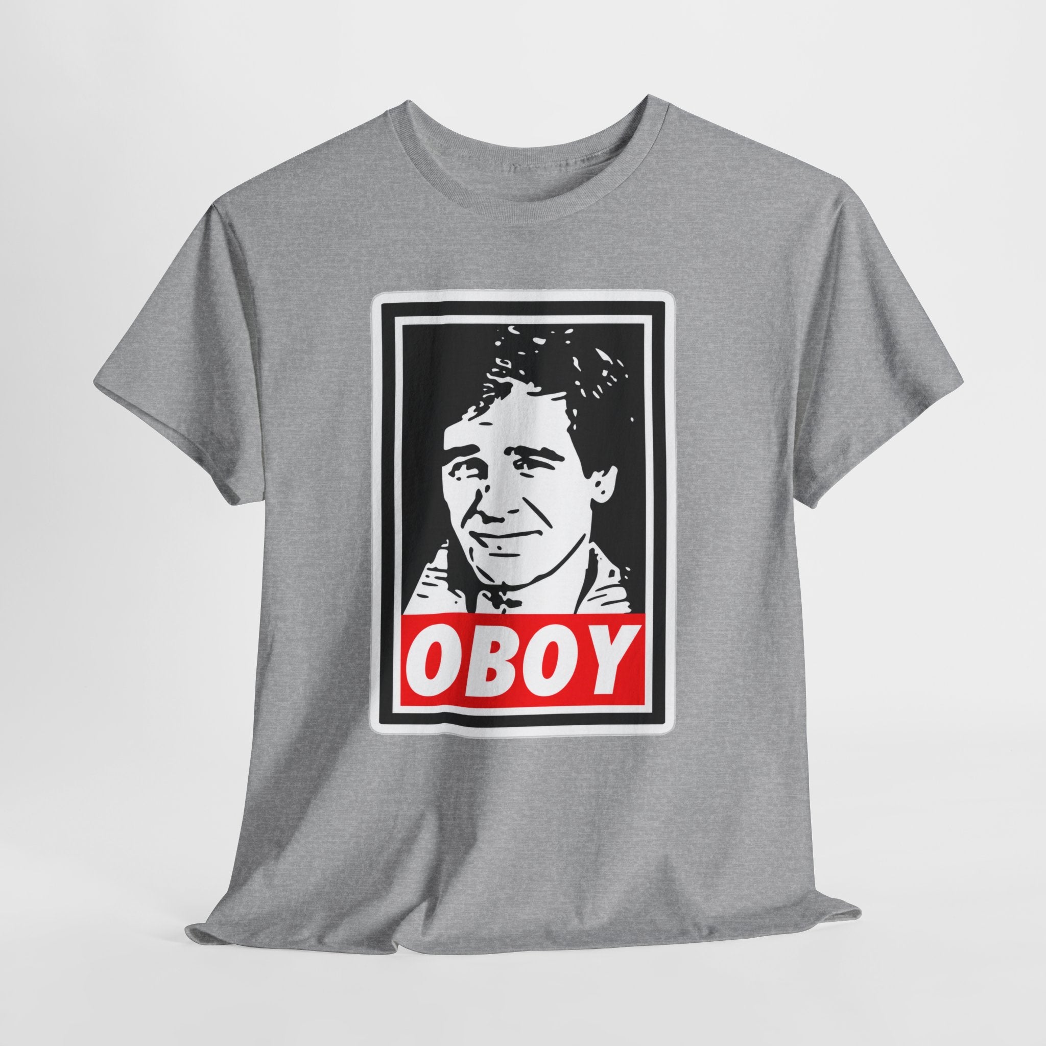 Oboy Quantum Leap Graphic Tee — Retro Pop Art Portrait T‑Shirt
