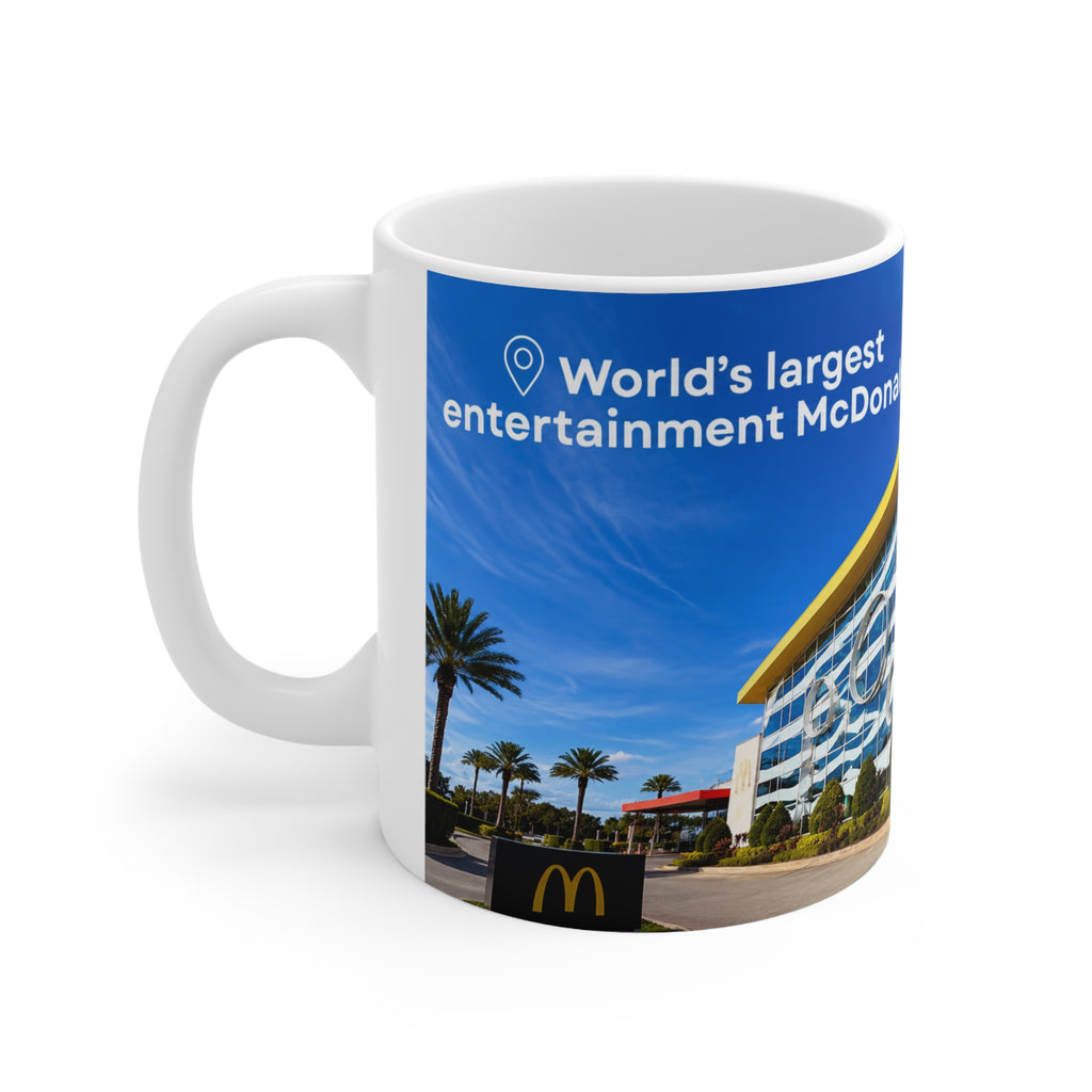 World's Largest Entertainment McDonald's Orlando Photo Mug - Ceramic Coffee Cup (11oz/15oz)
