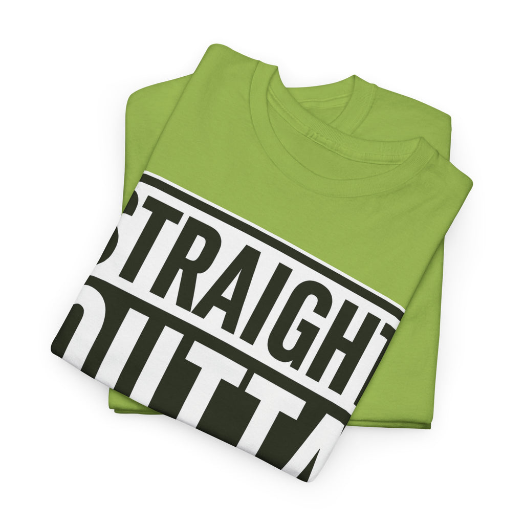 Straight Outta Hell T-Shirt — Bold Gothic Graphic Tee
