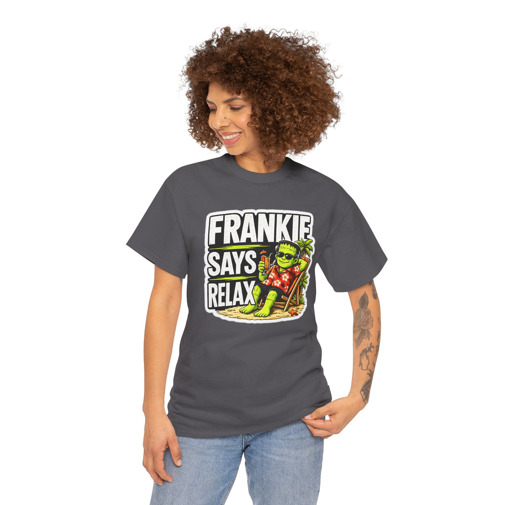 Frankie Says Relax Funny Graphic Cotton T-Shirt