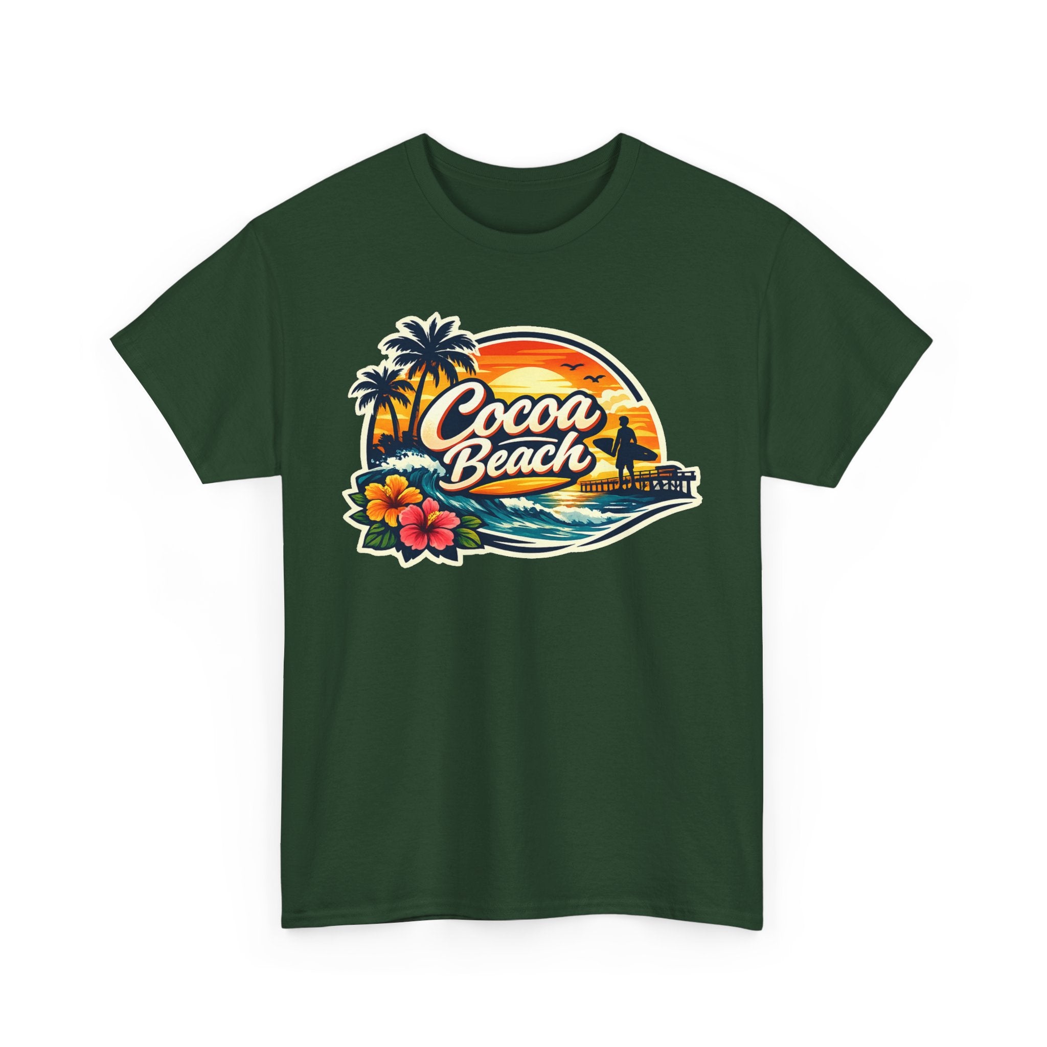 Cocoa Beach Vintage Sunset T-Shirt